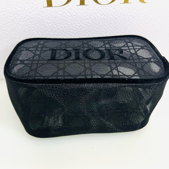 🌹New Dior Beauty Black Mesh Makeup Pouch/Bag🌹 - Picture 5 of 5